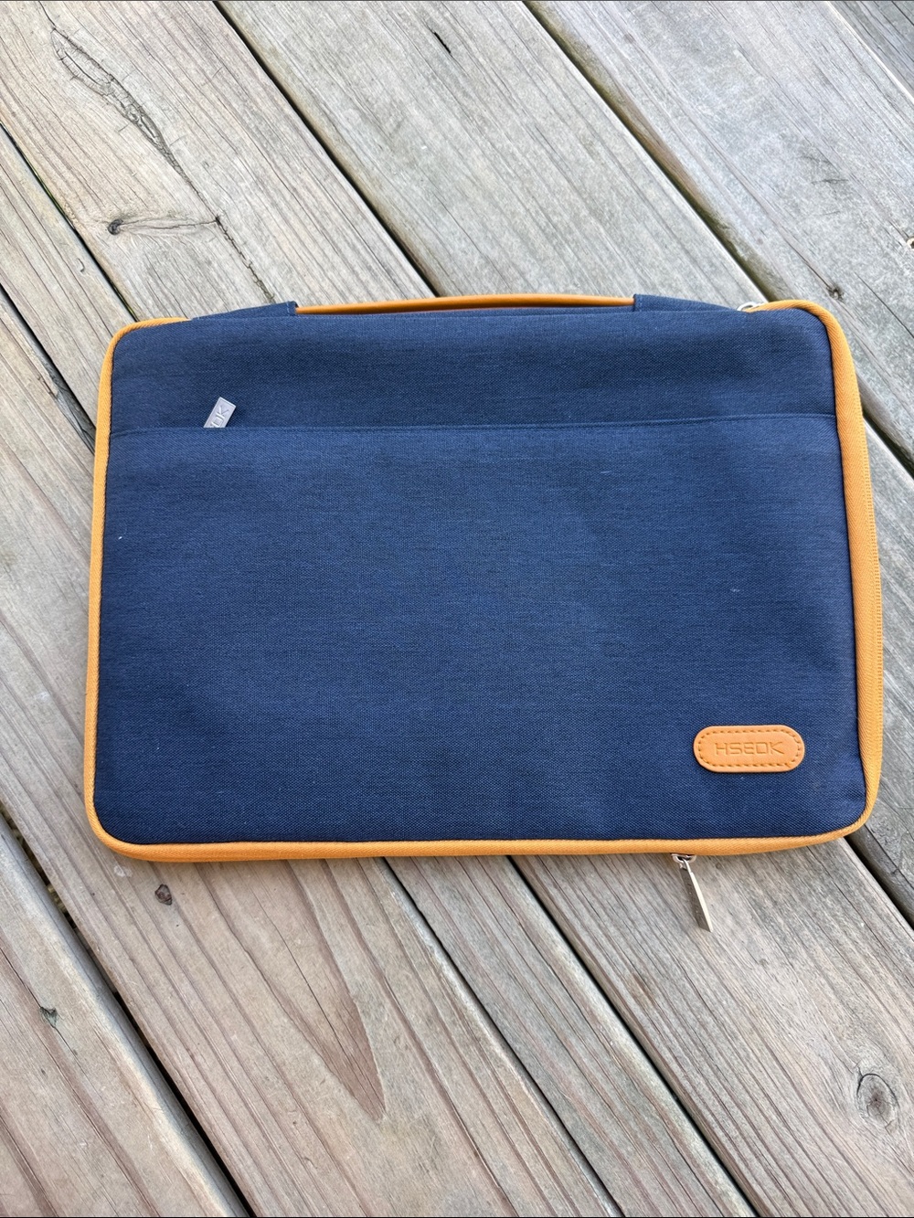 Hseok Padded Laptop Sleeve Case Navy Blue 9.5” x 13.5”
